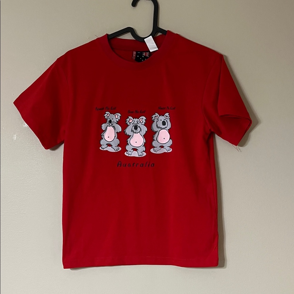 Kids Red Koala Graphic Tee